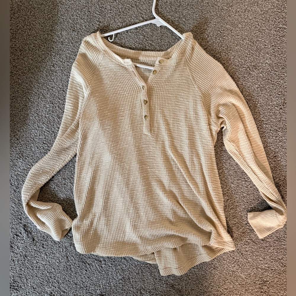 American Eagle Outfitters Beige thermal